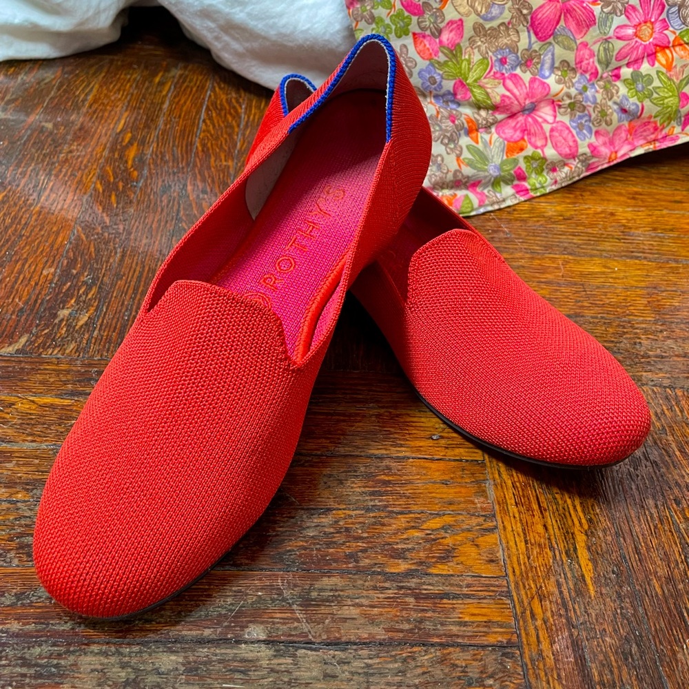 Women’s Rothy’s The Loafer, round toe, in “Sunset” / size 9
